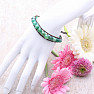 Agate green fashion bracelet single row wrap