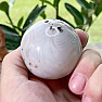 Agate gray polished ball Madagascar 5