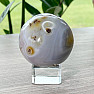 Agate gray polished ball Madagascar 8