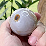 Agate gray polished ball Madagascar 9