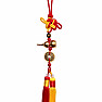 Feng Shui protective curtain Knot with gourd and coins variant B