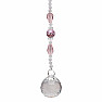 Prosperity and blessings of Feng Shui cut crystal window pink