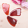 Gua sha made of red agate fin shape