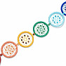 Dream Catcher Seven Chakras with semi-precious stones