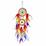 Rainbow crocheted dream catcher