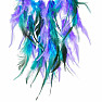 Dream Catcher Moon Violet Turquoise