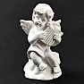 Little angel with a harp figurine 6 cm