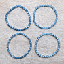 Aquamarine bracelet AA quality beads 5 mm