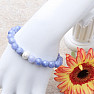 Bracelet made of blue quartz beads