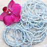 Aquamarine bracelet extra AA quality cut beads