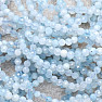 Aquamarine bracelet extra AA quality cut beads