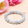 Aquamarine bracelet made of large beads 10 mm