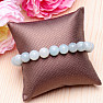 Aquamarine bracelet made of large beads 10 mm