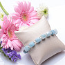 Aquamarine cut and seed beads bracelet RB Design 137