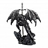 A statuette with a letter knife Black Dragon