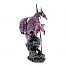 Statuette with letter knife Purple Dragon