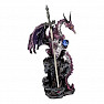 Statuette with letter knife Purple Dragon