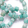 Amazonite cut and seed beads bracelet RB Design 138