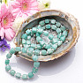 Amazonite cut and seed beads bracelet RB Design 138