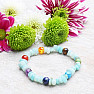 Amazonite bracelet chopped with chakra beads