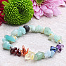 Amazonite bracelet chopped chakra with lava