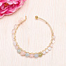 Morganite - Beryl pink emerald round bracelet