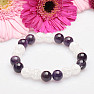 Crystal cracked bracelet extra with amethyst