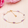 Luxury beaded bracelet with amethyst