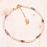 Luxury beaded bracelet with amethyst