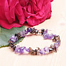 Amethyst and amethyst bracelet chopped