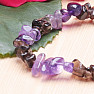 Amethyst and amethyst bracelet chopped