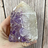 Amethyst with agate spike - obelisk KO3