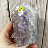 Amethyst with agate spike - obelisk KO4