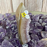 Amethyst with agate spike - obelisk KO5