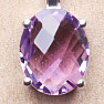 Silver pendant with cut Brazilian amethyst Ag 925 06086 BRAME