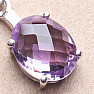 Silver pendant with cut Brazilian amethyst Ag 925 06086 BRAME