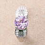 Silver ring with Brazilian amethyst and zircons Ag 925 026068 BRAME