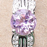 Silver ring with Brazilian amethyst and zircons Ag 925 026068 BRAME