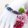 Amethyst Chakra Bracelet Double with Shamballa Clasp