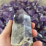 Amethyst chevron Brazil spike - obelisk KO4