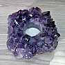 Amethyst druse candle holder 19