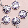 Chevron Amethyst and Tree of Life Keychain