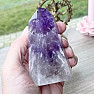 Amethyst phantom Brazil spike - obelisk 4