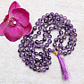 Japa Mala Amethyst Bead Necklace