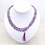 Japa Mala Amethyst Bead Necklace