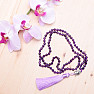 Amethyst necklace with tassel