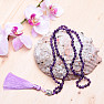 Amethyst necklace with tassel