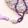 Amethyst necklace with tassel