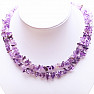 Chopped amethyst necklace