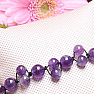 Amethyst Beads Bracelet with Shamballa Clasp